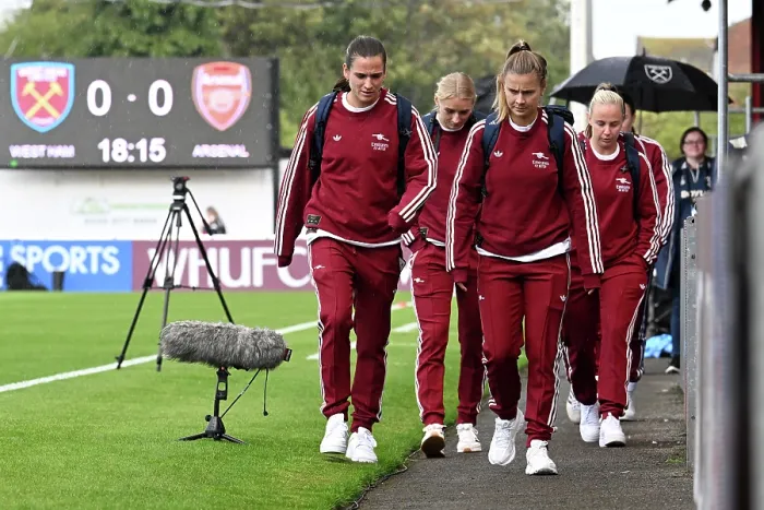 Framed Print : West Ham United v Arsenal - Barclays Women's Super League West Ham United v Arsenal - Barclays Women's Super League