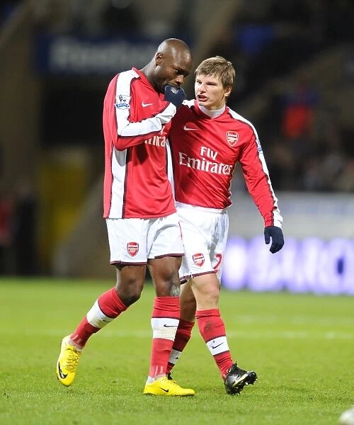 William Gallas and Andrey Arshavin (Arsenal). Bolton Wanderers 0: 2 Arsenal