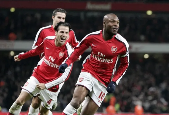 Framed Print : William Gallas celebrates scoring Arsenals 2nd goal