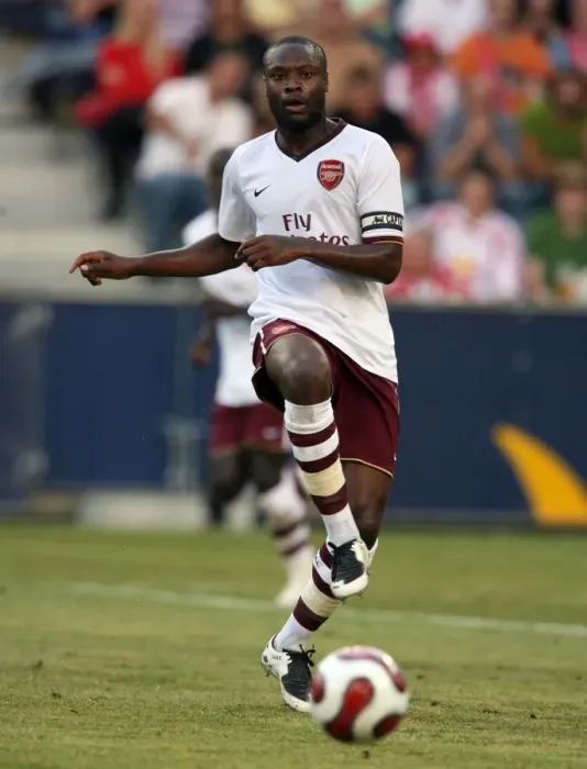 Framed Print : William Gallas Leads Arsenal to 1:0 Pre-Season Victory over Salzburg at Bulls Arena, 2007