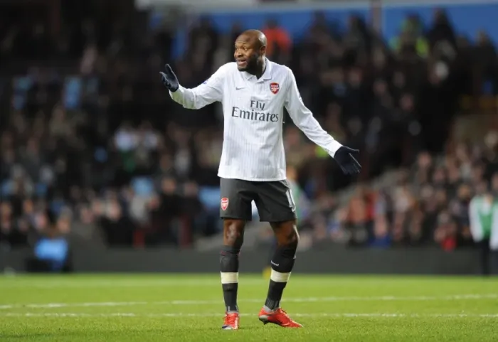 Framed Print : William Gallas: Stalemate at Villa Park - Arsenal vs Aston Villa, Barclays Premier League, 2010