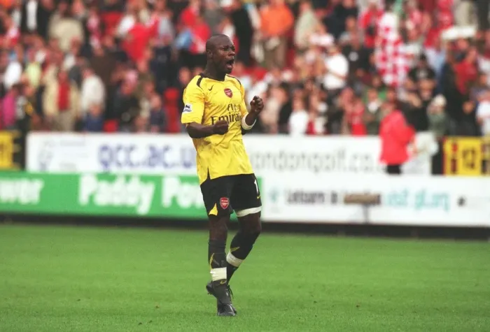 Framed Print : William Gallas's Exultant Moment: Arsenal's 2-1 Victory Over Charlton Athletic, FA Premiership, 2006 Framed Print : William Gallas's Exultant Moment: Arsenal's 2-1 Victory Over Charlton Athletic, FA Premiership, 2006