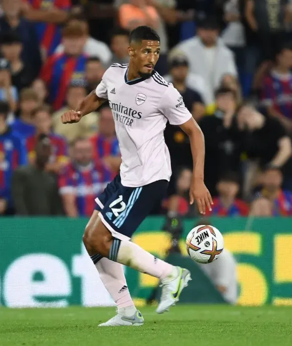 Framed Print : William Saliba in Action: Arsenal vs. Crystal Palace, Premier League 2022-23 Framed Print : William Saliba in Action: Arsenal vs. Crystal Palace, Premier League 2022-23