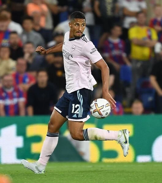 William Saliba in Action: Crystal Palace vs. Arsenal, Premier League 2022-23