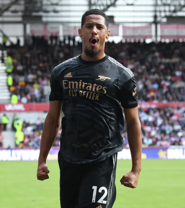 Framed Print : William Saliba Scores First Arsenal Goal: 1-1 Brentford, 2022-23 Premier League Framed Print : William Saliba Scores First Arsenal Goal: 1-1 Brentford, 2022-23 Premier League