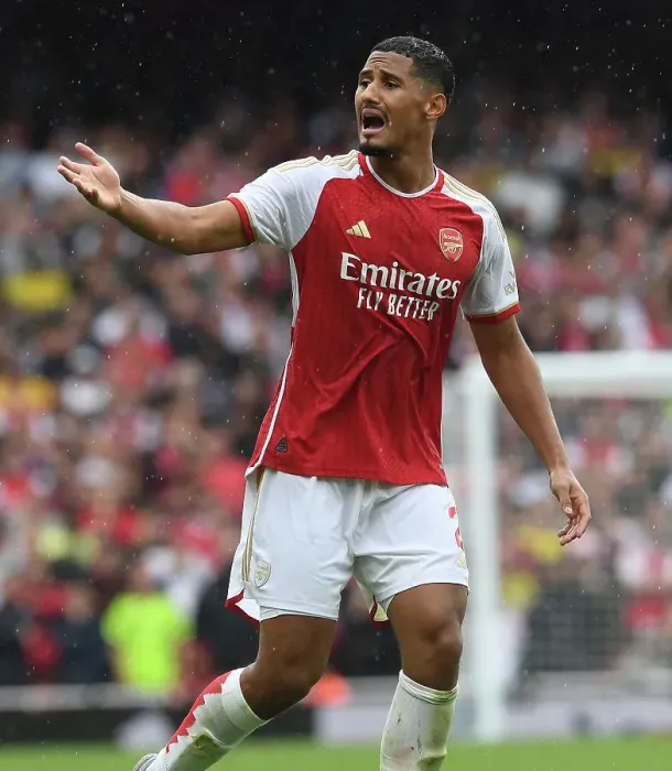 Framed Print : William Saliba Shines: Arsenal Kicks Off 2023-24 Premier League Season with Victory over Fulham