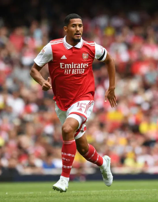 Framed Print : William Saliba Shines: Arsenal's Defensive Masterclass vs. Sevilla in the Emirates Cup, 2022