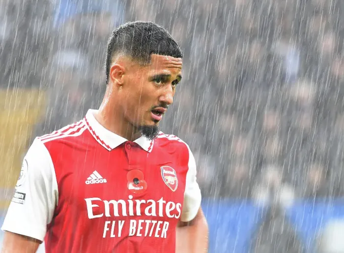Framed Print : William Saliba Stands Firm Against Chelsea: Arsenal vs. Chelsea, Premier League 2022-23 Framed Print : William Saliba Stands Firm Against Chelsea: Arsenal vs. Chelsea, Premier League 2022-23