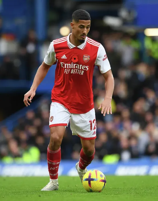 Framed Print : William Saliba vs. Chelsea: Arsenal vs. Chelsea Clash in Premier League 2022-23