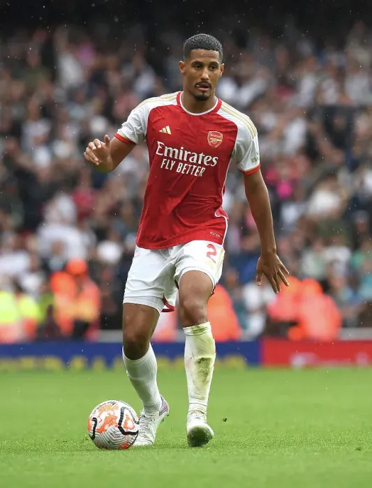 Framed Print : William Saliba's Debut: Arsenal Kick-Off 2023-24 Premier League with Impressive Win Against Fulham