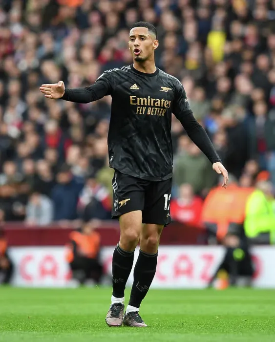 Framed Print : William Saliba's Premier League Debut: Arsenal at Aston Villa, 2022-23