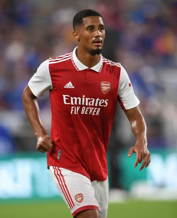 Framed Print : William Saliba's Standout Performance: Arsenal's Pre-Season Triumph Over Everton in Baltimore