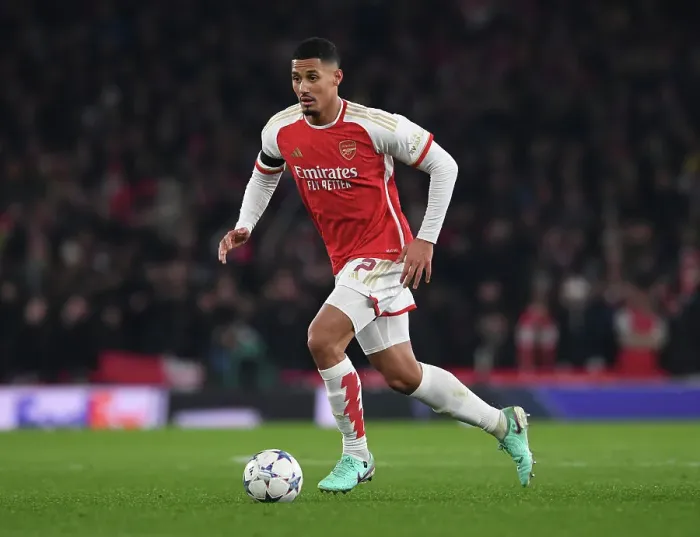Framed Print : William Saliba's Star Turn: Arsenal Secures Champions League Victory Over RC Lens (2023-24) Framed Print : William Saliba's Star Turn: Arsenal Secures Champions League Victory Over RC Lens (2023-24)