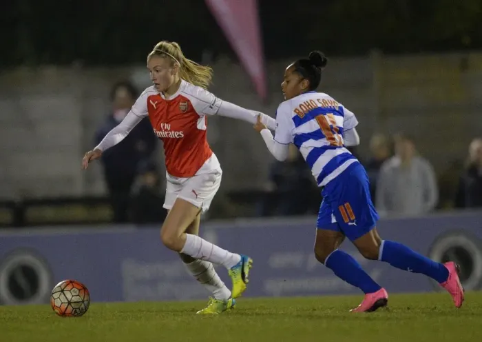 Framed Print : Williamson vs. Boho-Sayo: A Battle for WSL Supremacy at Arsenal vs. Reading
