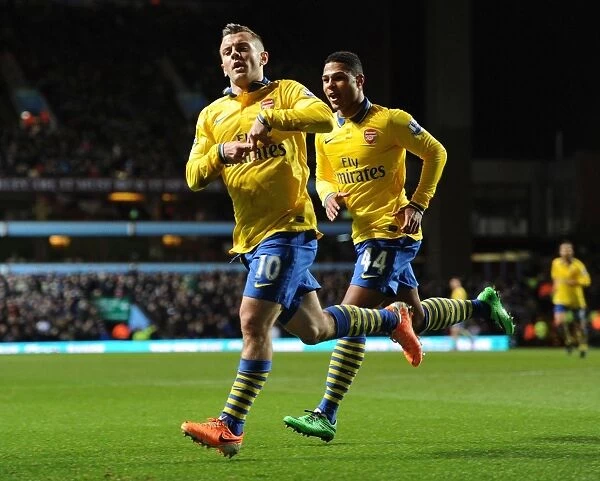 Wilshere's Stunner: Arsenal's First Goal vs. Aston Villa (2013-14)