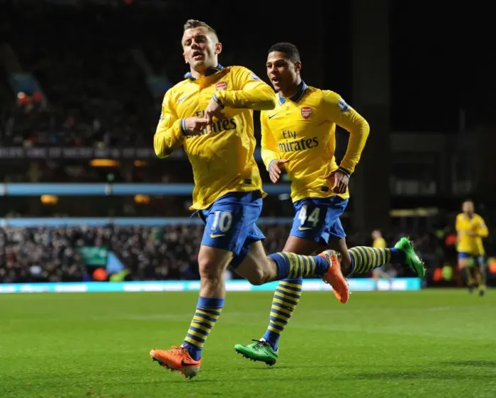 Framed Print : Wilshere's Stunner: Arsenal's First Goal vs. Aston Villa (2013-14) Framed Print : Wilshere's Stunner: Arsenal's First Goal vs. Aston Villa (2013-14)