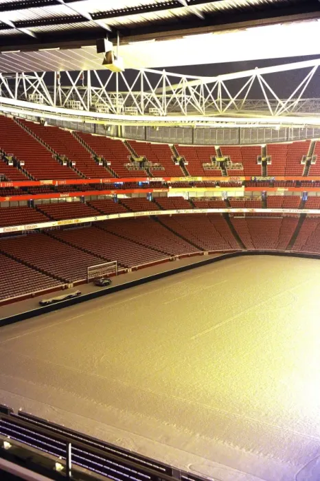 Framed Print : Winter's Battle at Emirates: Arsenal vs. Blackburn Rovers Amidst a Snow-Covered Stadium Framed Print : Winter's Battle at Emirates: Arsenal vs. Blackburn Rovers Amidst a Snow-Covered Stadium