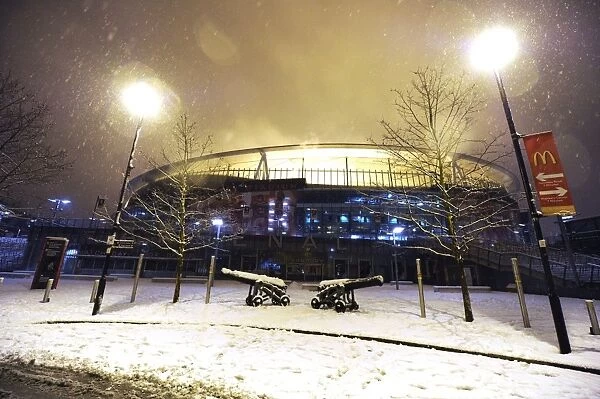 Winter's Battle at Emirates: Arsenal vs. Blackburn Rovers Amidst a Snowy Premier League
