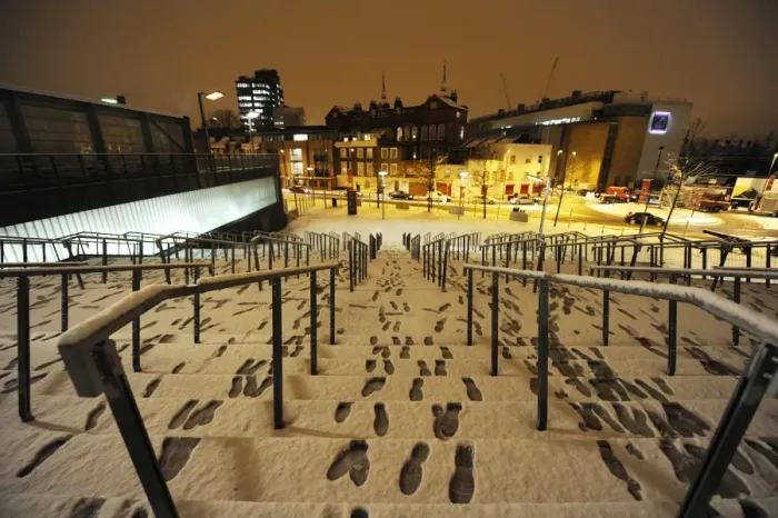 Framed Print : Winter's Embrace at Emirates Stadium: Arsenal's Snow-Covered Fortress, London (2009) Framed Print : Winter's Embrace at Emirates Stadium: Arsenal's Snow-Covered Fortress, London (2009)