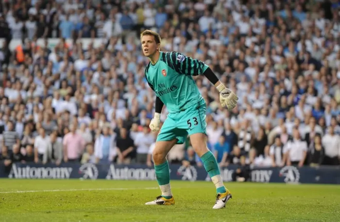 Framed Print : Wojciech Szczesny (Arsenal). Tottenham Hotspur 3: 3 Arsenal. Barclays Premier League
