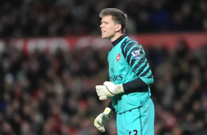 Framed Print : Wojciech Szczesny's Heroic Performance: Arsenal's 1-0 Victory Over Manchester United in the Premier League, 2010-11 Framed Print : Wojciech Szczesny's Heroic Performance: Arsenal's 1-0 Victory Over Manchester United in the Premier League, 2010-11