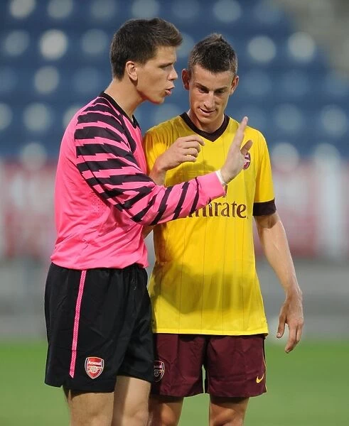 Wojciech Szszesny and Laurent Koscielny (Arsenal). Sturm Graz 0: 4 Arsenal