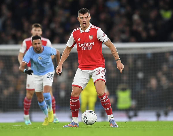 Xhaka in Action: Manchester City vs. Arsenal - Emirates FA Cup Fourth Round