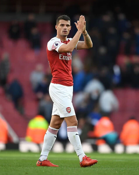 Xhaka Applauds Arsenal Fans: Arsenal vs Everton, Premier League 2018-19