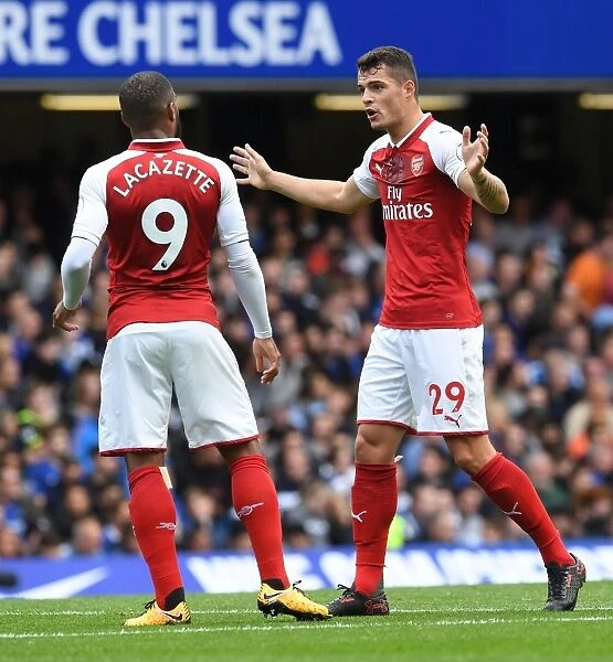 Xhaka and Lacazette: Clash of Rivals in Chelsea vs. Arsenal, Premier League 2017-18