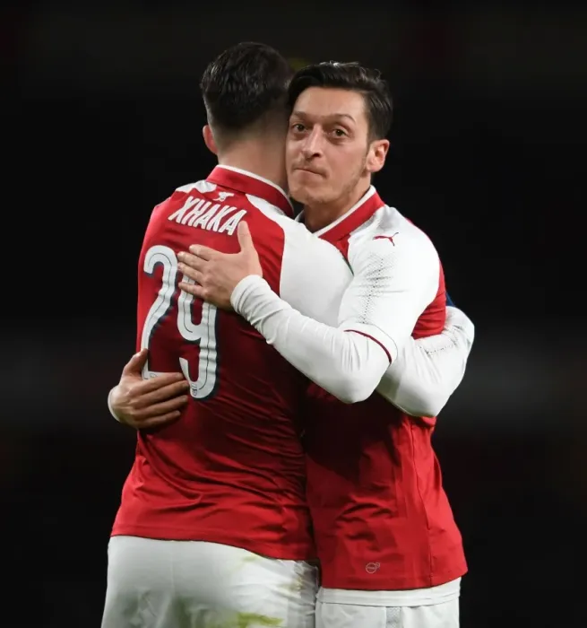 Framed Print : Xhaka and Ozil's Strikes: Arsenal's Epic Semi-Final Win Over Chelsea in Carabao Cup Framed Print : Xhaka and Ozil's Strikes: Arsenal's Epic Semi-Final Win Over Chelsea in Carabao Cup