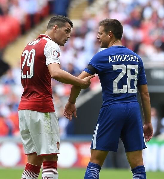 Xhaka vs Azpilicueta: Clash of Captains in Arsenal vs Chelsea FA Community Shield Showdown