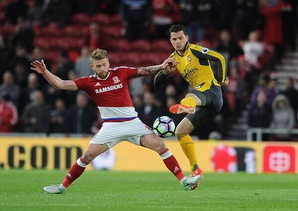 Xhaka vs. Clayton: Intense Clash in Middlesbrough vs. Arsenal Premier League Match