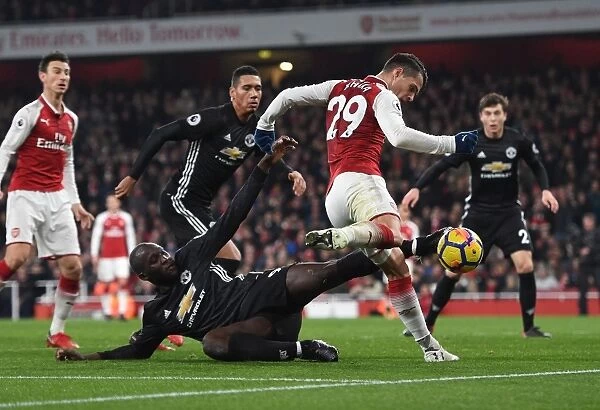 Xhaka vs Lukaku: Intense Shootout at Arsenal vs Manchester United (2017-18)