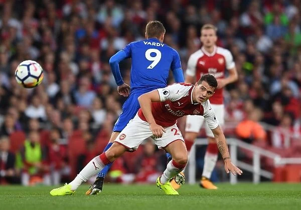 Xhaka vs Vardy: Intense Battle at the Emirates - Arsenal vs Leicester City, Premier League 2017-18
