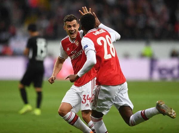 Xhaka and Willock's Unforgettable Goal Celebration: Arsenal's Europa League Victory Moment