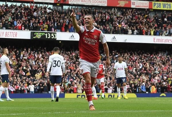 Xhaka's Hat-Trick: Arsenal's Thrilling Victory Over Tottenham in the Premier League (2022-23)