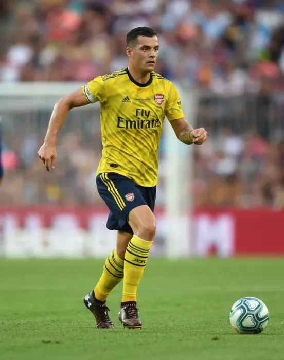 Framed Print : Xhaka's Performance: FC Barcelona vs. Arsenal, 2019 - The Pre-Season Showdown in Barcelona Framed Print : Xhaka's Performance: FC Barcelona vs. Arsenal, 2019 - The Pre-Season Showdown in Barcelona