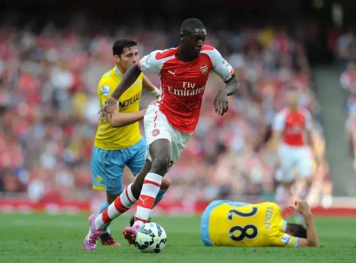 Framed Print : Yaya Sanogo in Action: Arsenal vs Crystal Palace, Premier League 2014 / 15 Framed Print : Yaya Sanogo in Action: Arsenal vs Crystal Palace, Premier League 2014 / 15