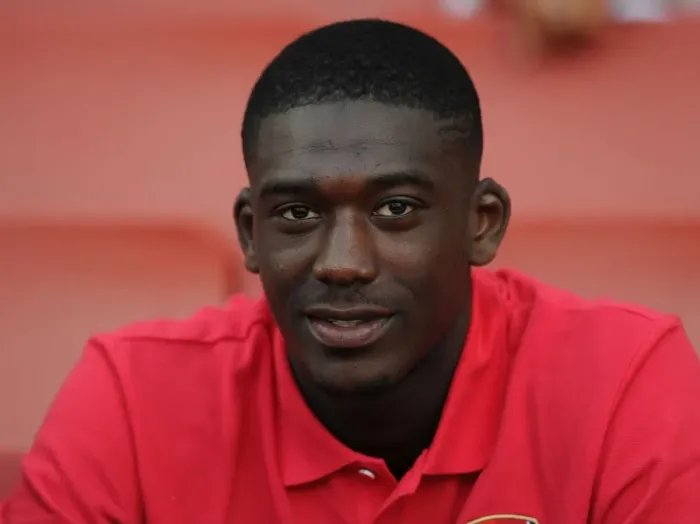 Framed Print : Yaya Sanogo - Arsenal FC vs Napoli, Emirates Cup 2013