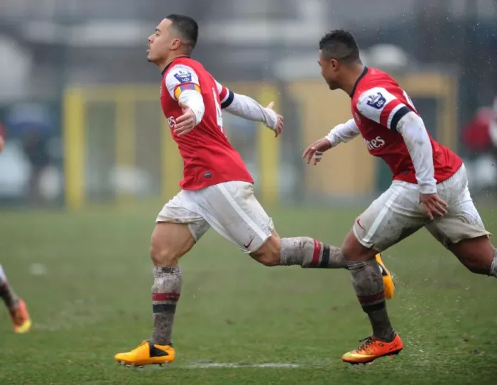 Framed Print : Yennaris and Gnabry Celebrate Goal: Arsenal U19 vs Inter Milan U19, NextGen Series 2012-13 Framed Print : Yennaris and Gnabry Celebrate Goal: Arsenal U19 vs Inter Milan U19, NextGen Series 2012-13
