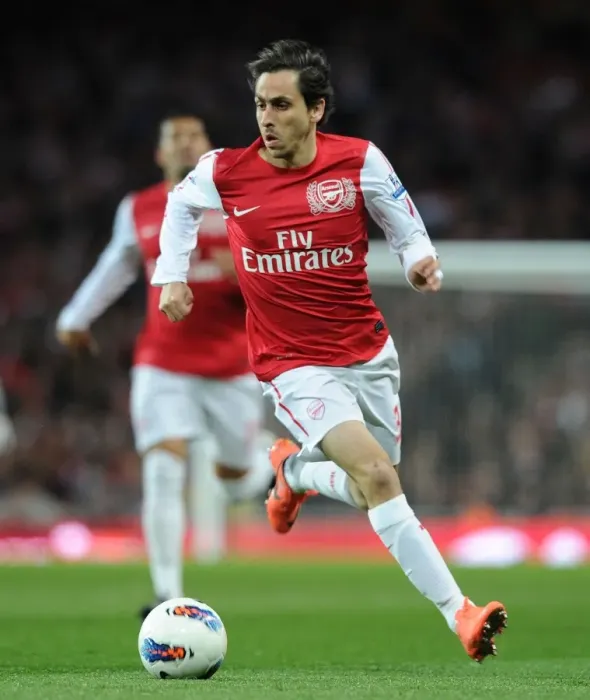 Framed Print : Yossi Benayoun in Action: Arsenal vs Wigan Athletic, Premier League 2011-12