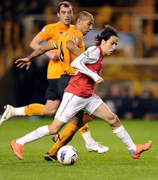 Yossi Benayoun Dashes Past Carl Henry: Wolverhampton Wanderers vs Arsenal, Premier League 2011-12