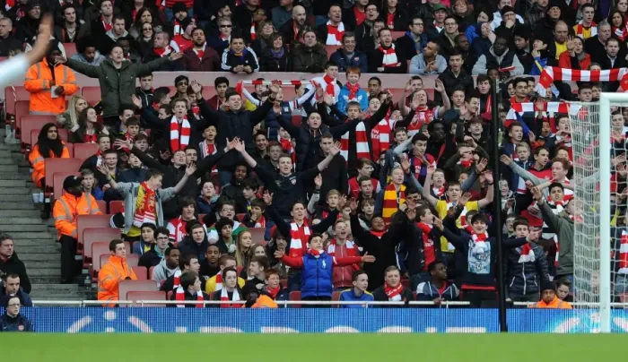 Framed Print : Young Guns Enclosure. Arsenal 4: 1 Sunderland. Barclays Premier League. Emirates Stadium, 22  /  2  /  14