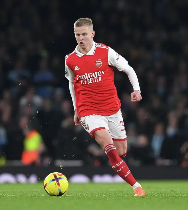 Framed Print : Zinchenko in Action: Arsenal vs. Manchester City, Premier League 2022-23