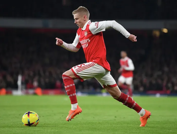 Framed Print : Zinchenko in Action: Arsenal vs. Manchester City - Premier League 2022-23