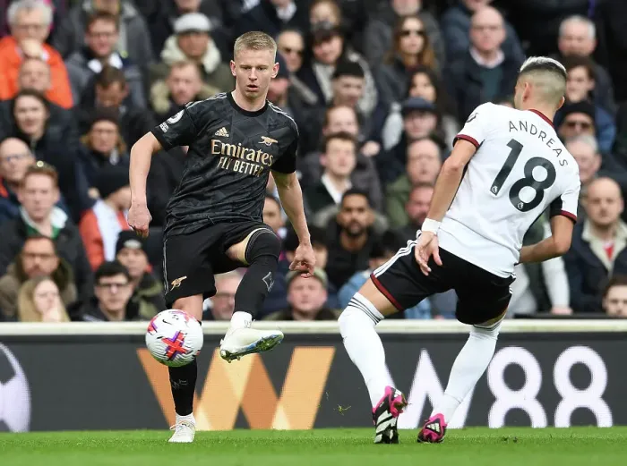 Framed Print : Zinchenko in Action: Arsenal's Star Performance at Fulham, Premier League 2023 Framed Print : Zinchenko in Action: Arsenal's Star Performance at Fulham, Premier League 2023
