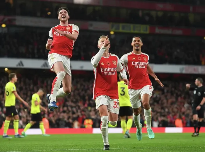 Framed Print : Zinchenko's Hat-Trick: Arsenal's Thrilling Victory Over Burnley (2023-24) Framed Print : Zinchenko's Hat-Trick: Arsenal's Thrilling Victory Over Burnley (2023-24)