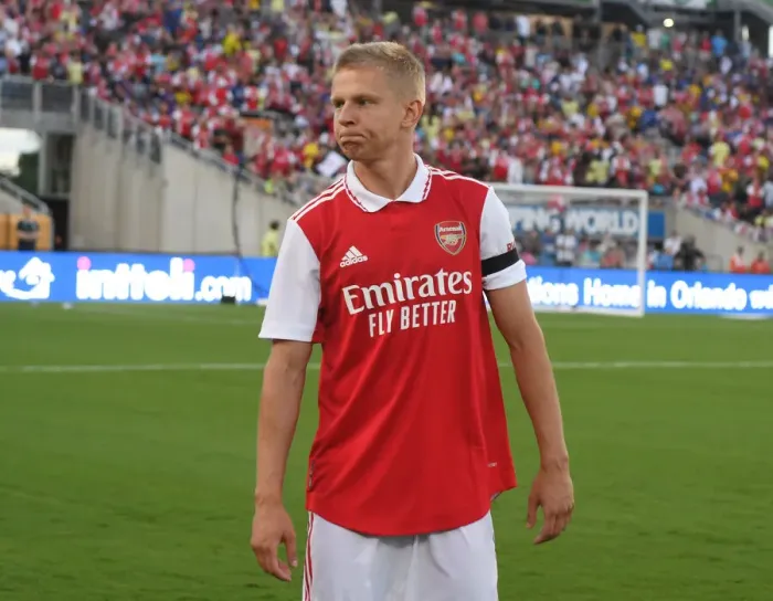 Framed Print : Zinchenko's Standout Performance: Arsenal vs. Chelsea in the Florida Cup 2022-23 Pre-Season Clash