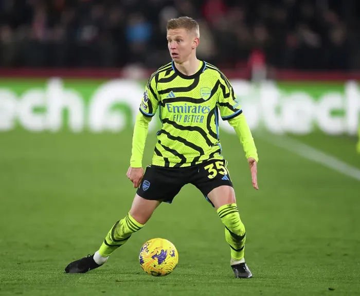 Framed Print : Zinchenko's Star Performance: Arsenal Triumphs over Brentford (2023-24 Premier League)