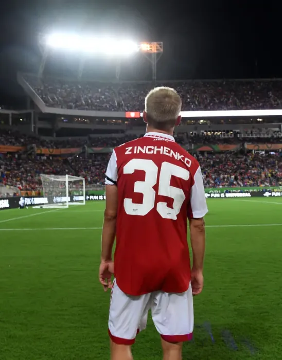 Framed Print : Zinchenko's Star Performance: Arsenal Triumphs Over Chelsea in Florida Cup